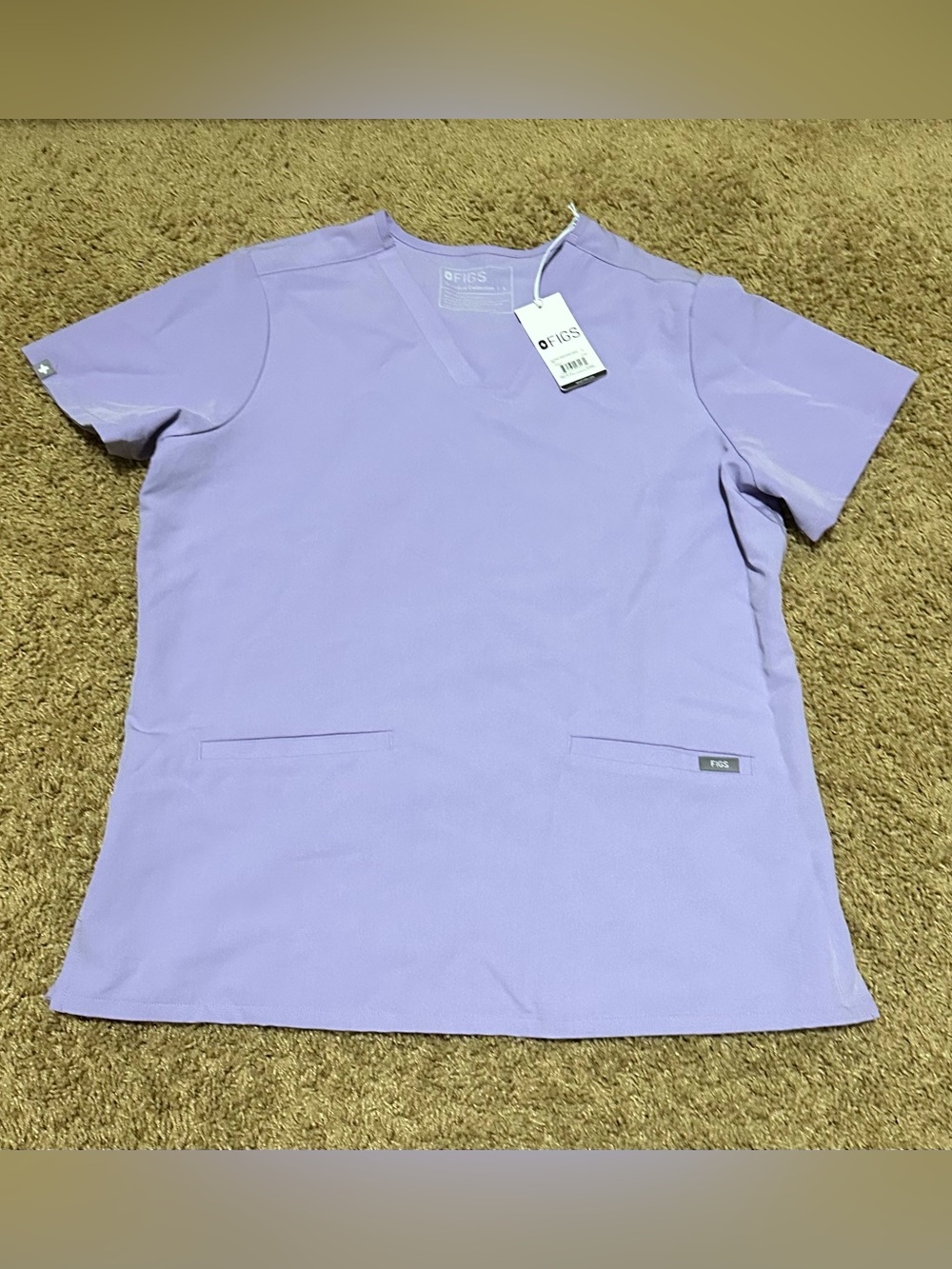 NWT Figs Lavender Dew Top Large